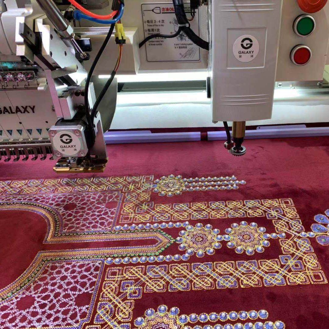 机电全自动高速绣花机多功能服饰4晶片翻片绣毛巾绣绳绣,淘宝优惠券,粉丝福利购,淘宝优惠卷