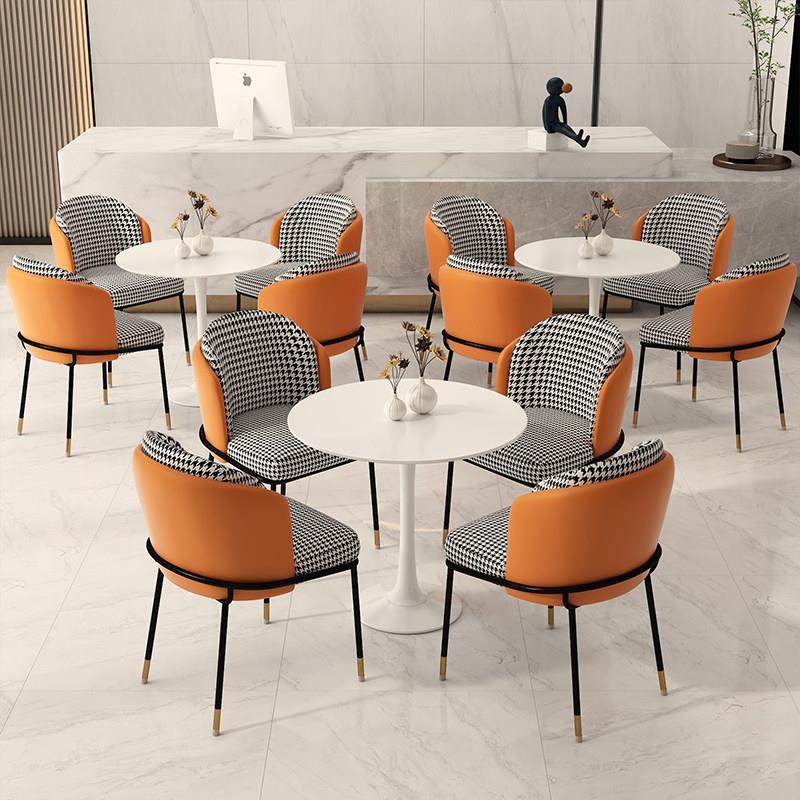 北欧洽谈桌椅组合服装店休息区会客接待阳台咖啡厅奶茶店小圆桌子,淘宝优惠券,粉丝福利购,淘宝优惠卷