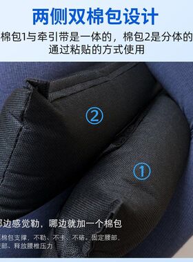 华美普康腰椎牵引带家用悬挂拉伸固定带吊单杠辅助神器护腰神器