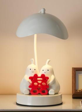 新婚房布置卧室高级感摆件小众装饰品灯送新娘订婚结婚女生日礼物