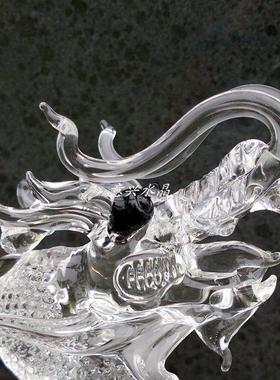 包邮生肖龙摆件水晶中国龙家居酒柜装饰公司商务定制礼品生日礼物