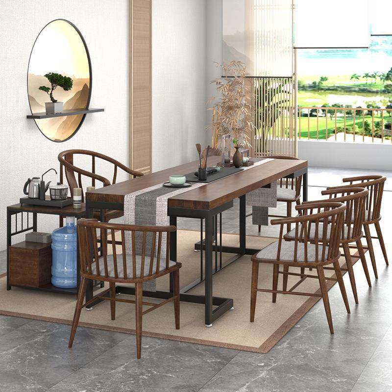 现代简约实木茶桌椅组合会客室接待室多人茶几禅意茶室功夫泡茶台,淘宝优惠券,粉丝福利购,淘宝优惠卷