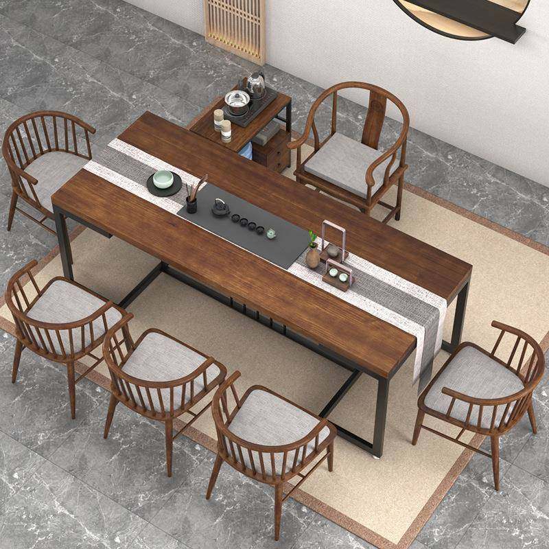 现代简约实木茶桌椅组合会客室接待室多人茶几禅意茶室功夫泡茶台,淘宝优惠券,粉丝福利购,淘宝优惠卷