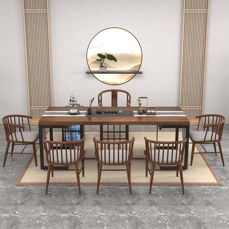 现代简约实木茶桌椅组合会客室接待室多人茶几禅意茶室功夫泡茶台,淘宝优惠券,粉丝福利购,淘宝优惠卷