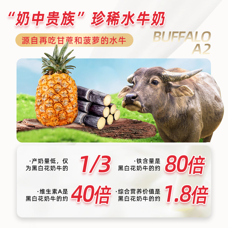 悦黔A2水牛奶水牛纯牛奶儿童成长学生成人营养早餐纯牛奶水牛牛奶,淘宝优惠券,粉丝福利购,淘宝优惠卷