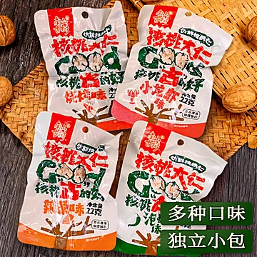 【3袋】去皮泡椒烧烤小龙虾辣条味核桃仁[10元优惠券]-寻折猪