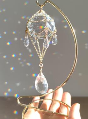 太阳捕手彩虹制造机桌面摆件水晶梦幻风铃热气球女生礼物家居装饰