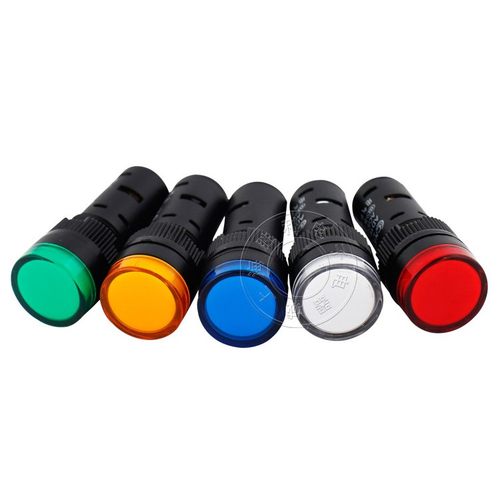 开孔16MM电源指示灯AD16-16C LED信号灯12V24V220V380V红黄绿蓝白 - 图3