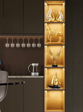 高端轻奢中式摆件k餐厅柜酒柜玄关客厅高级创意饰品网红工艺品摆