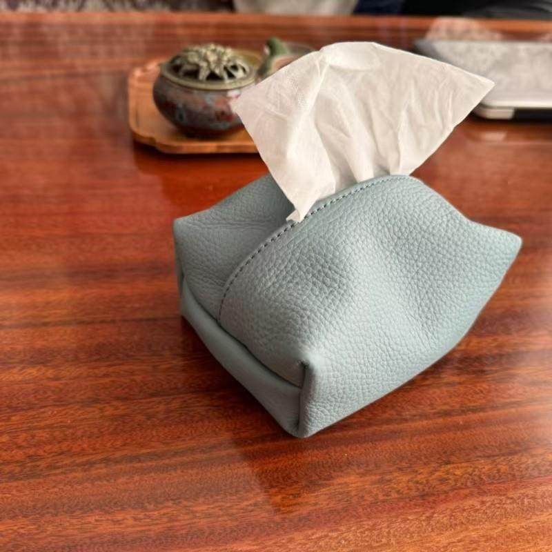 真头层牛皮纸巾盒客厅高档饭厅卫生纸盒车载创意纸巾收纳盒,淘宝优惠券,粉丝福利购,淘宝优惠卷