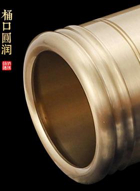 黄铜香筒檀香插香收纳桶莲花款中式佛堂供奉竹签线香存放器具香桶