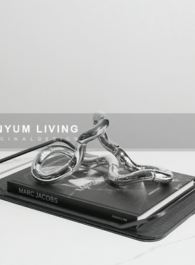 简约现代轻奢几何售楼处软装饰品样板房间家居玄U关柜工艺品摆件