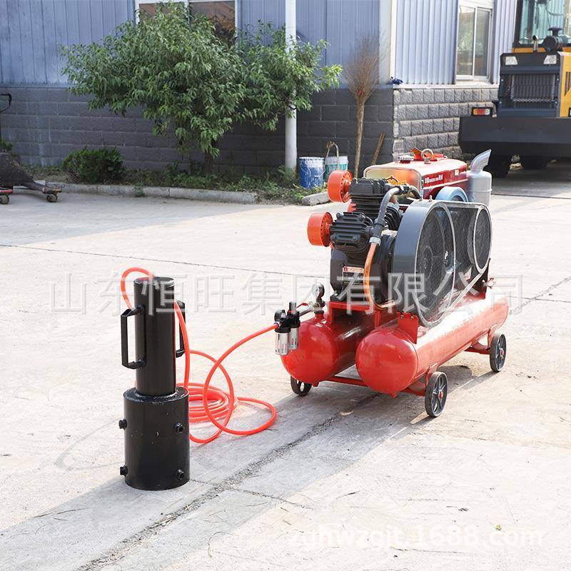 HW防汛气动打桩机小型液压打桩机防汛手持式植桩机木桩管桩打 - 图1