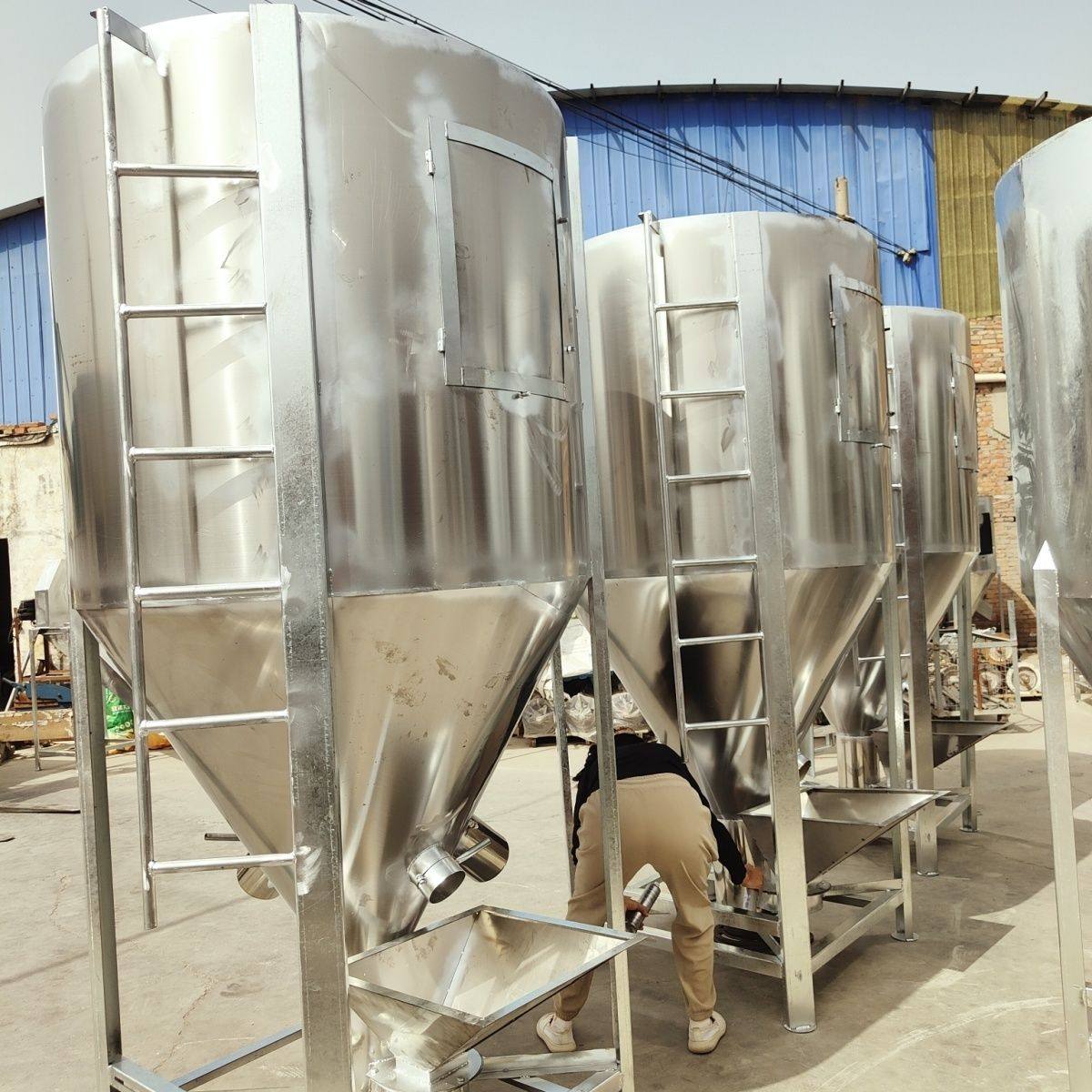 化肥不锈钢立式塑料搅拌机高效烘干加热颗粒混色桶拌料机塑料颗粒,淘宝优惠券,粉丝福利购,淘宝优惠卷