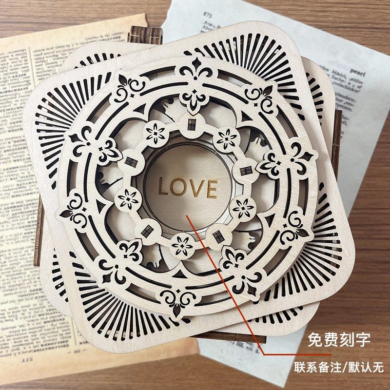 手工礼物生日送女生diy八音乐首饰盒积木质拼装模型鸟之诗圣诞节,淘宝优惠券,粉丝福利购,淘宝优惠卷