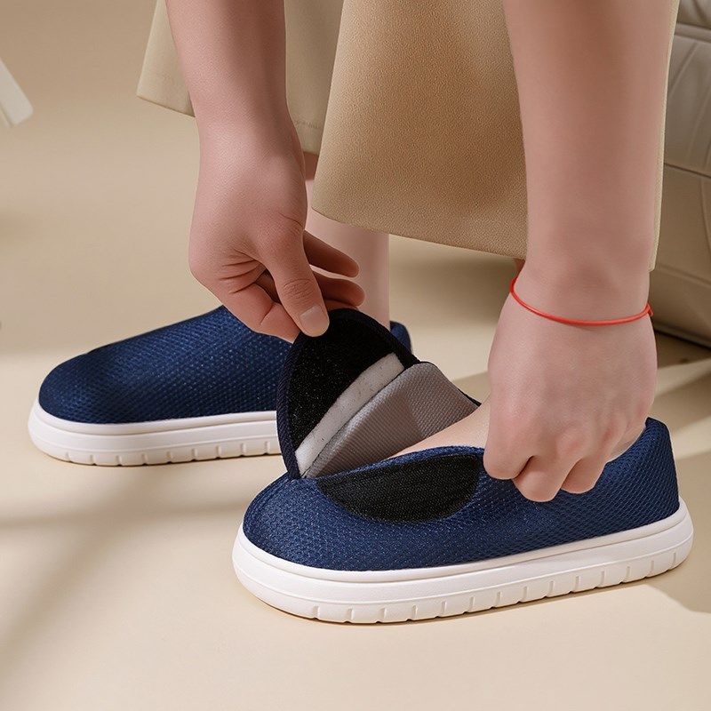 大开口脚肿专用鞋脚背高脚趾受伤方便穿脱夏季网纱面老人脚肿布鞋,淘宝优惠券,粉丝福利购,淘宝优惠卷