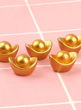 财富滚金元宝DIY奶油胶手机壳饰品微景观树脂家居新年饰品