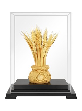 金箔麦穗大卖桌面摆件家居客厅酒柜装饰品办公室摆设开业乔迁礼品
