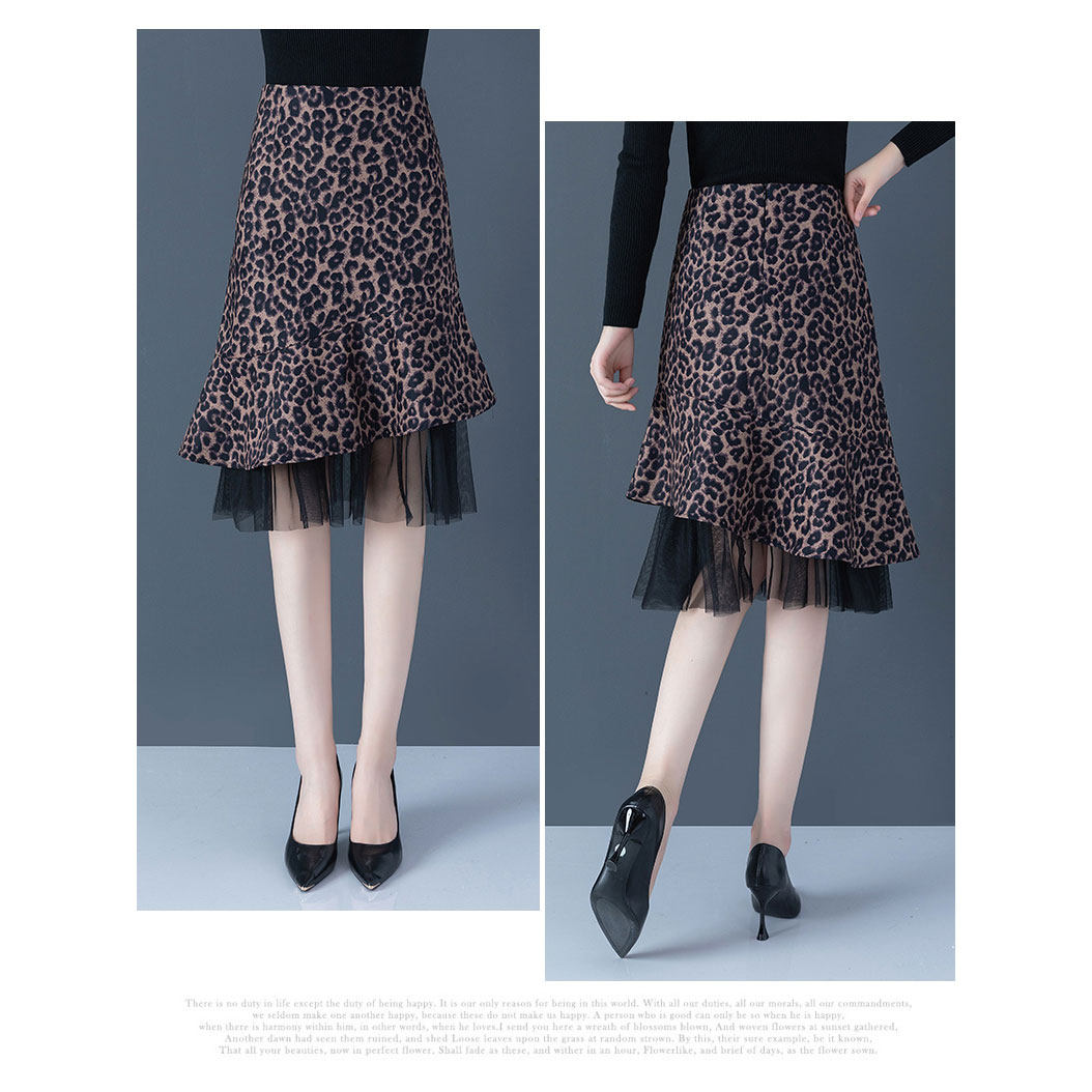 秋黑色荷叶边2020春秋高腰包臀裙子 纤丝朵半身裙