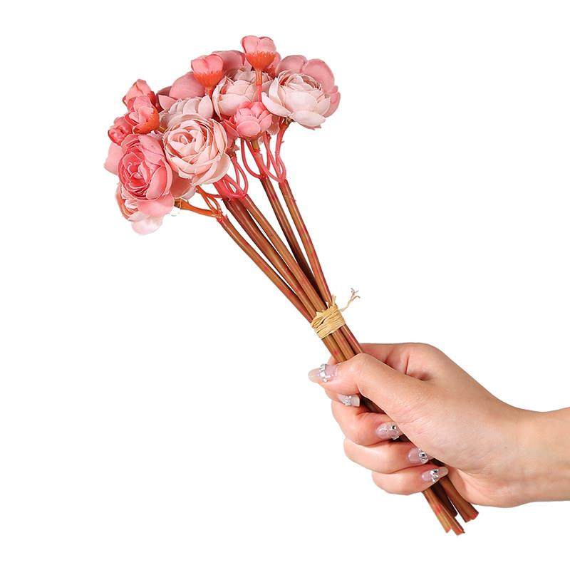 仿真复古玫瑰花装饰摆件客厅餐桌玄关假花秋色花瓶插花装饰品摆设,淘宝优惠券,粉丝福利购,淘宝优惠卷