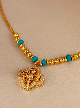 新中式四叶草项链女款