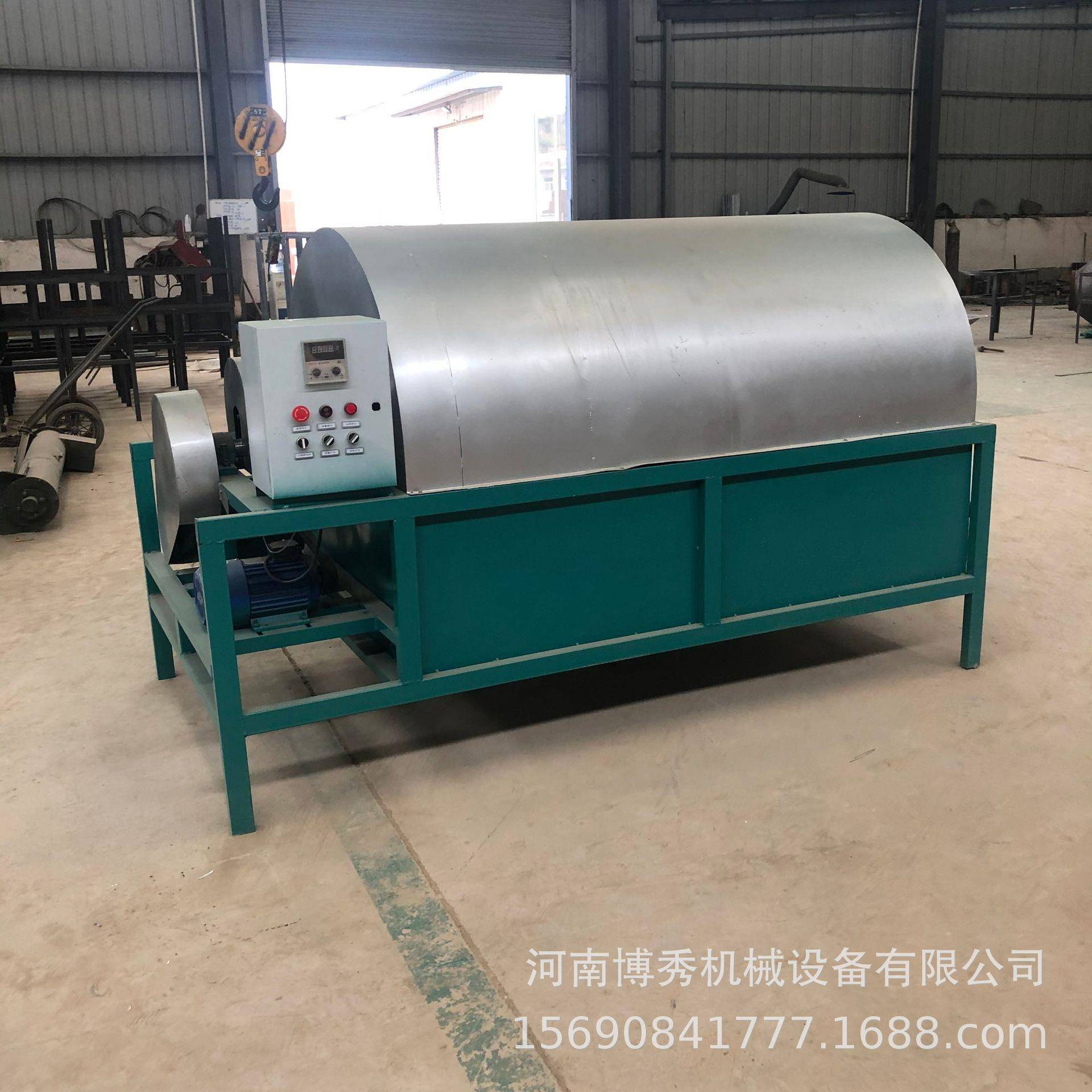 大型电磁加热炒料机炒芝麻机南瓜子核桃炒熟机电加热滚筒炒锅 - 图1