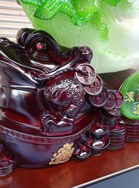 财源亨通 财源广进 玉白菜 树脂工艺品风水摆件 开业家居装饰礼品