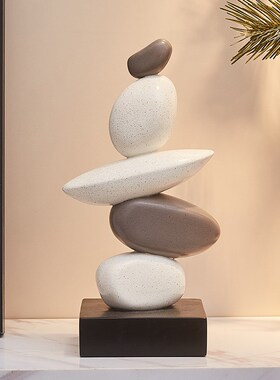 时来运转高级感摆件玄关客厅电视柜酒柜书房办公室桌面售楼处装饰