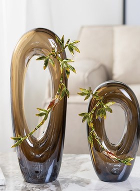 创意轻奢竹报平安装饰摆件新中式客厅玄关书房办公室X摆设乔迁礼