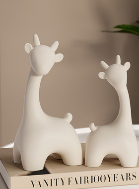 情侣小鹿摆件家居k饰品电视柜酒柜装饰客厅现代轻奢高档高级感创