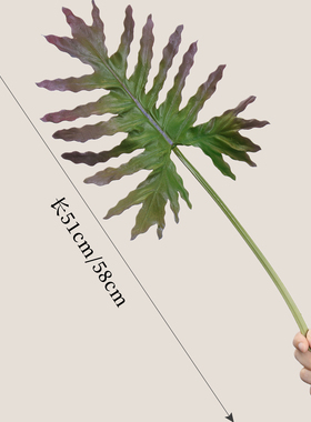 龟背叶热带植物仿真叶子假花