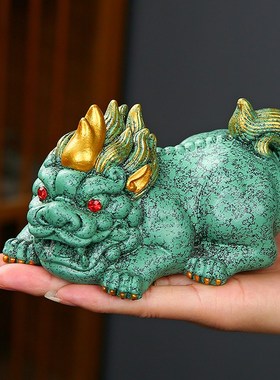 招财貔貅摆件家居装饰创意礼品客厅办公室玄关茶桌面摆设茶宠茶玩