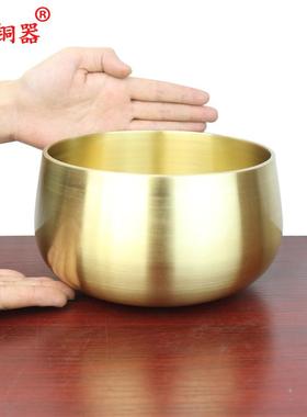 宇卓铜器纯铜磬黄铜磬铜鉢用品铜罄铜庆佛音碗