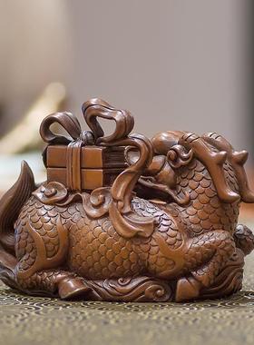 古铜官 铜麒麟摆件镇纸家居装饰品礼品客厅办公桌酒柜紫铜工艺品