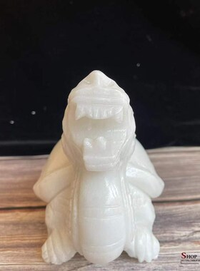 天然白玉龙龟摆件纯手工家居客厅电视柜酒柜玄关书柜装饰工艺品