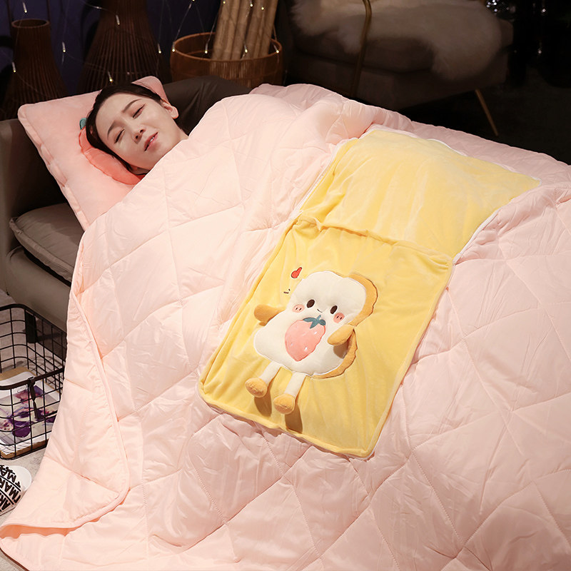 抱枕被子两用加厚办公室午睡枕头摺叠空调被毯子二合一车载靠枕夏,淘宝优惠券,粉丝福利购,淘宝优惠卷