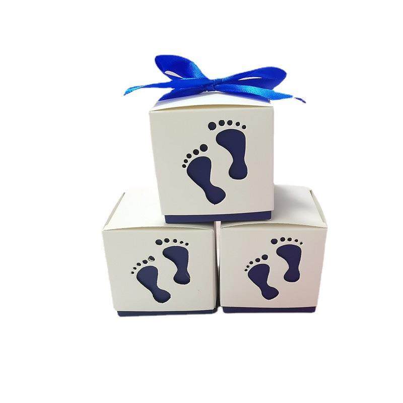 欧式宝宝喜糖盒子创意个性镂空可爱小脚丫baby庆生礼盒婴儿车糖盒,淘宝优惠券,粉丝福利购,淘宝优惠卷
