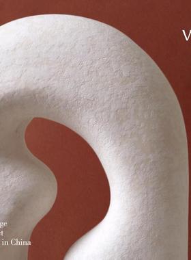 梵其现代简约抽象几何陶瓷摆件北欧创意家居饰品客厅玄关酒柜桌面