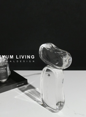 简约现代轻奢创意软装饰品家w居客厅样板房间电视柜工艺品水晶摆