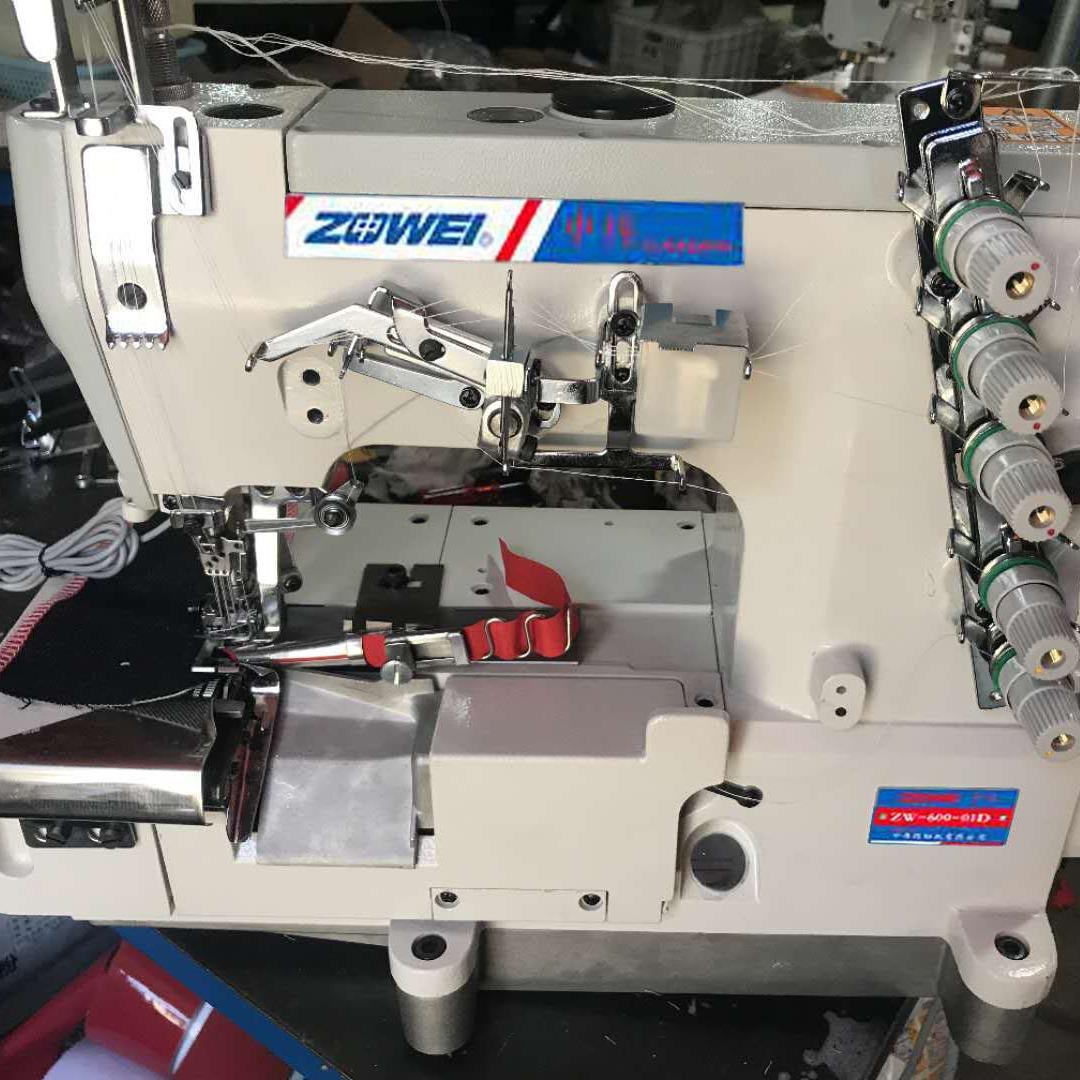 带右刀切包一体直驱方头绷缝机自动电脑方坎车工业缝纫机全自动 - 图1