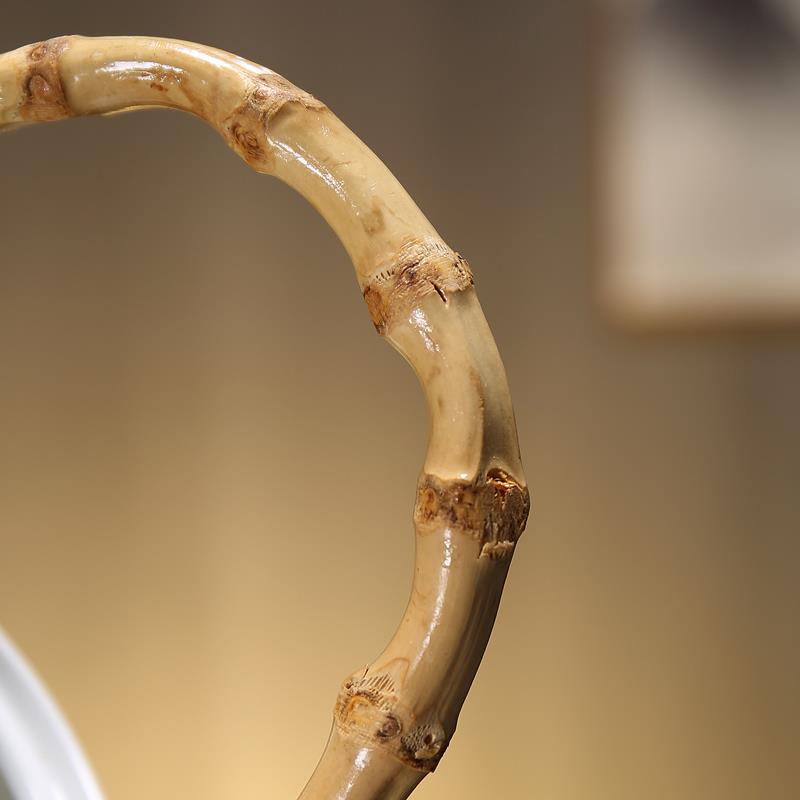 红茶茶艺专用瓷壶竹提梁壶禅意中式凉水壶白瓷泡茶壶功夫茶具大壶 - 图1