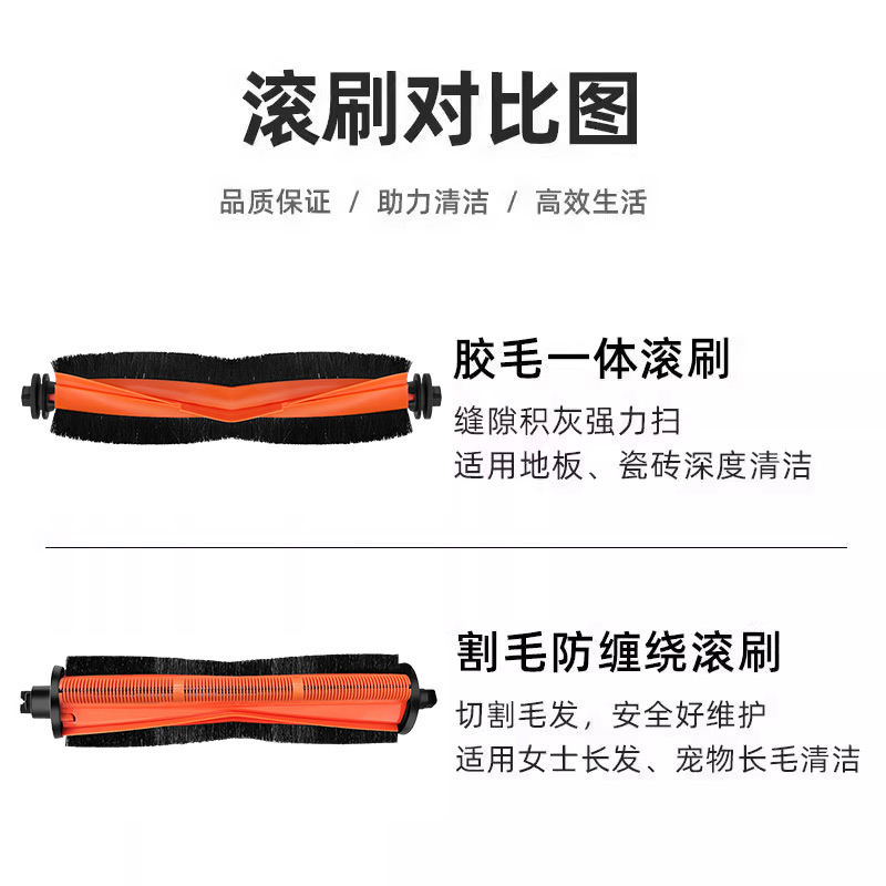 适配米家小米扫地机器人H40配件耗材集尘袋拖抹布边刷滤网清洁液,淘宝优惠券,粉丝福利购,淘宝优惠卷