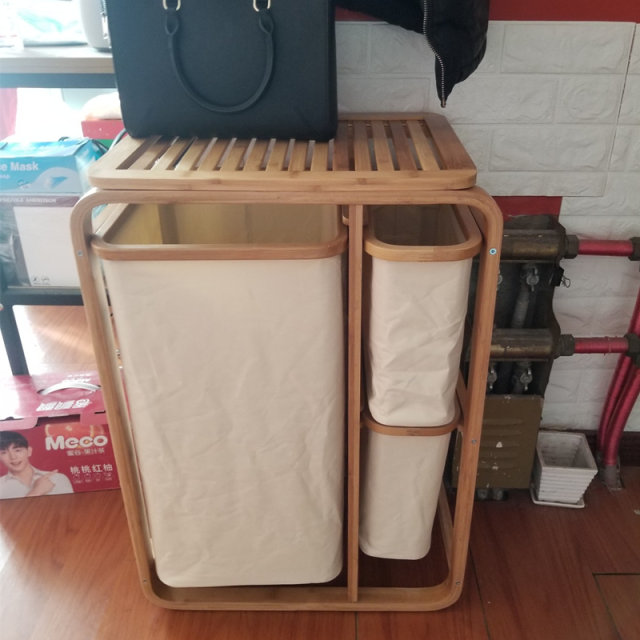 Japanese fabric laundry basket bathroom multifunctional dirty clothes storage basket large size clothing storage basket dirty clothes storage basket home