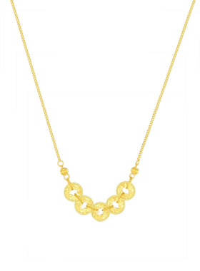 925纯银碎碎冰五帝币项链女轻奢高级感气质百搭小众锁骨链