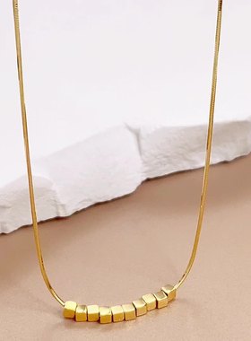 925纯银项链碎银子蛇骨链轻奢时尚锁骨链小众女高级感