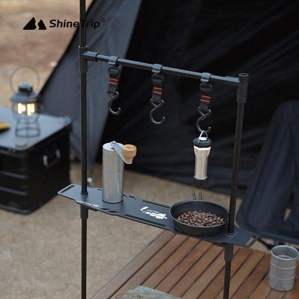 户外桌面置物架灯架多层挂架装备铝合金便携折叠烧烤架桌边餐具架,淘宝优惠券,粉丝福利购,淘宝优惠卷