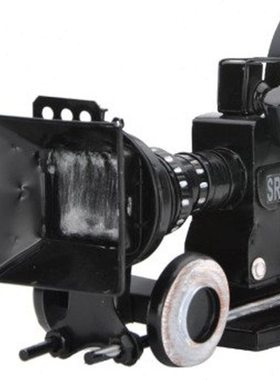 复古怀旧摄影机模型铁艺相机摆件酒吧橱窗陈列道具家居装饰品包邮