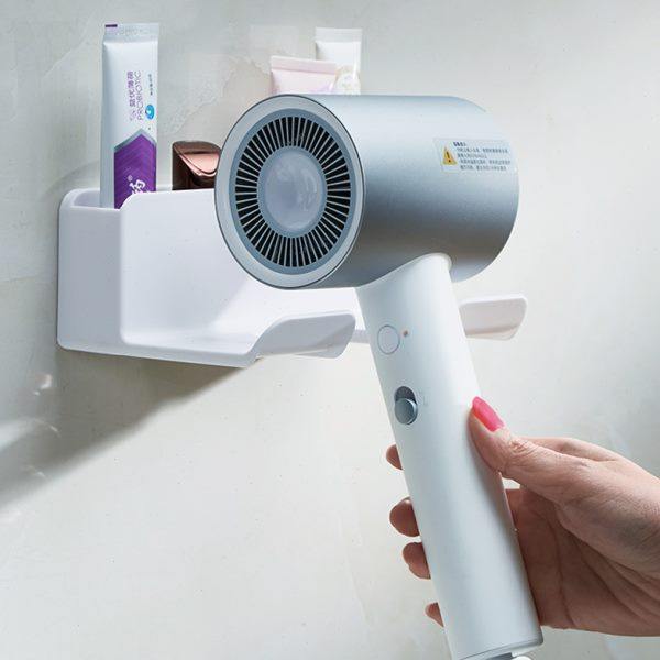浴室吹风机置物架免打孔壁挂卫生间白色家用风筒架子电吹风收纳架,淘宝优惠券,粉丝福利购,淘宝优惠卷