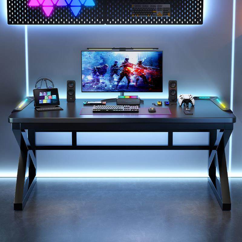 电脑桌家用卧室实木书桌台式碳纤维电竞房游戏桌简约长方形办公桌,淘宝优惠券,粉丝福利购,淘宝优惠卷