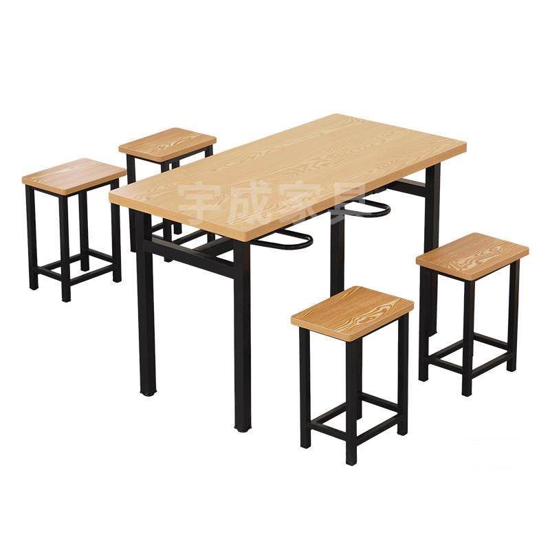 食堂餐桌挂凳4人6人位工厂餐厅员工学校带悬挂椅凳食堂餐桌椅组合,淘宝优惠券,粉丝福利购,淘宝优惠卷